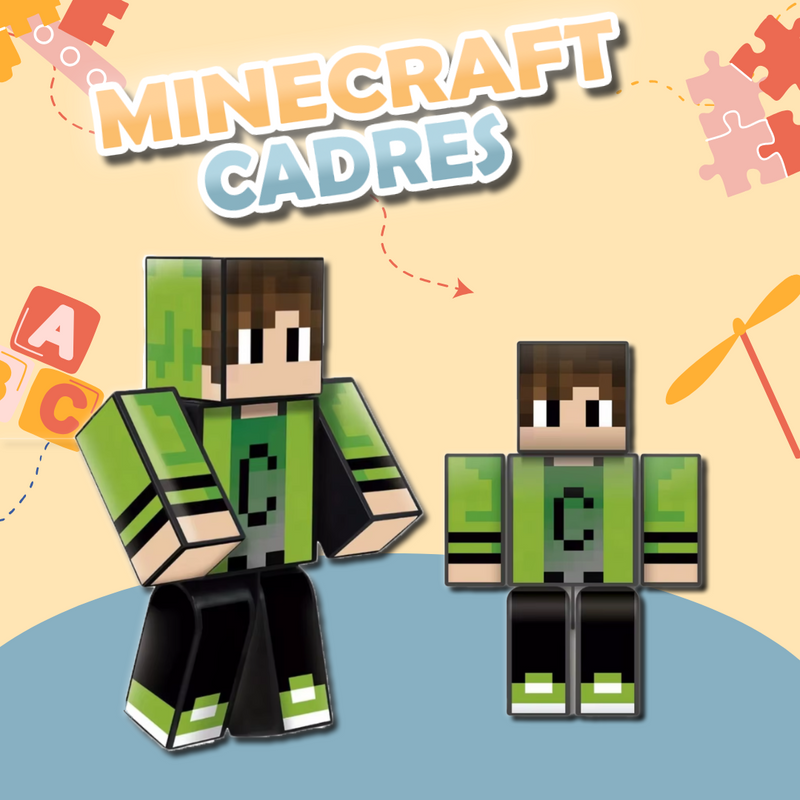 Boneco Minecraft 25cm - Cadres Perfeito para os Fãs