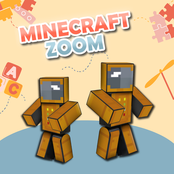 Boneco Zoom 25cm Minecraft Original - Velocidade e Ação!